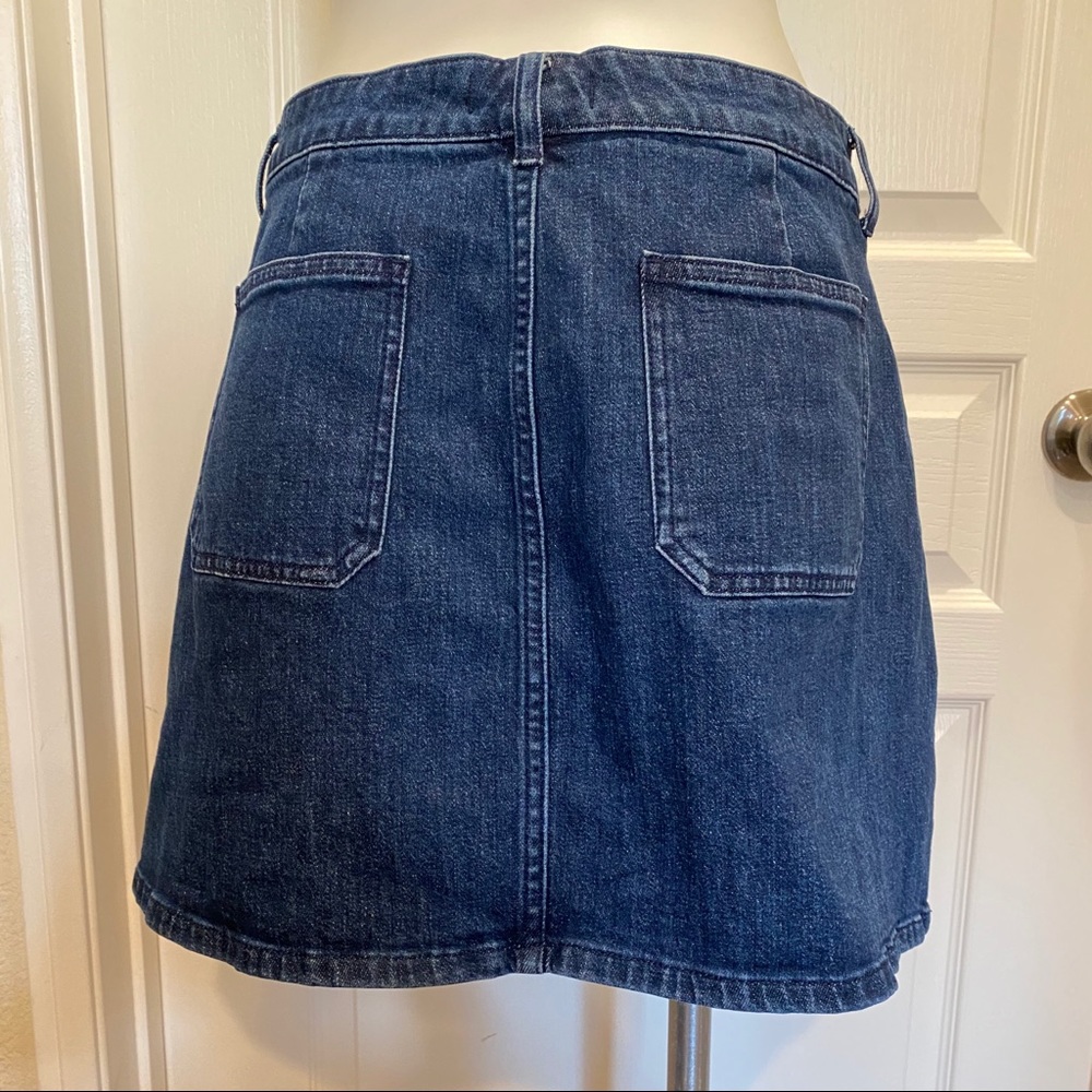 Madewell Utility Denim Zip Skirt Size 30 - Picture 5 of 8